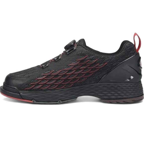 NWT Dexter Mens Size 8 THE C9 Knit BOA Black Red Black Bowling Shoes - Picture 4 of 15